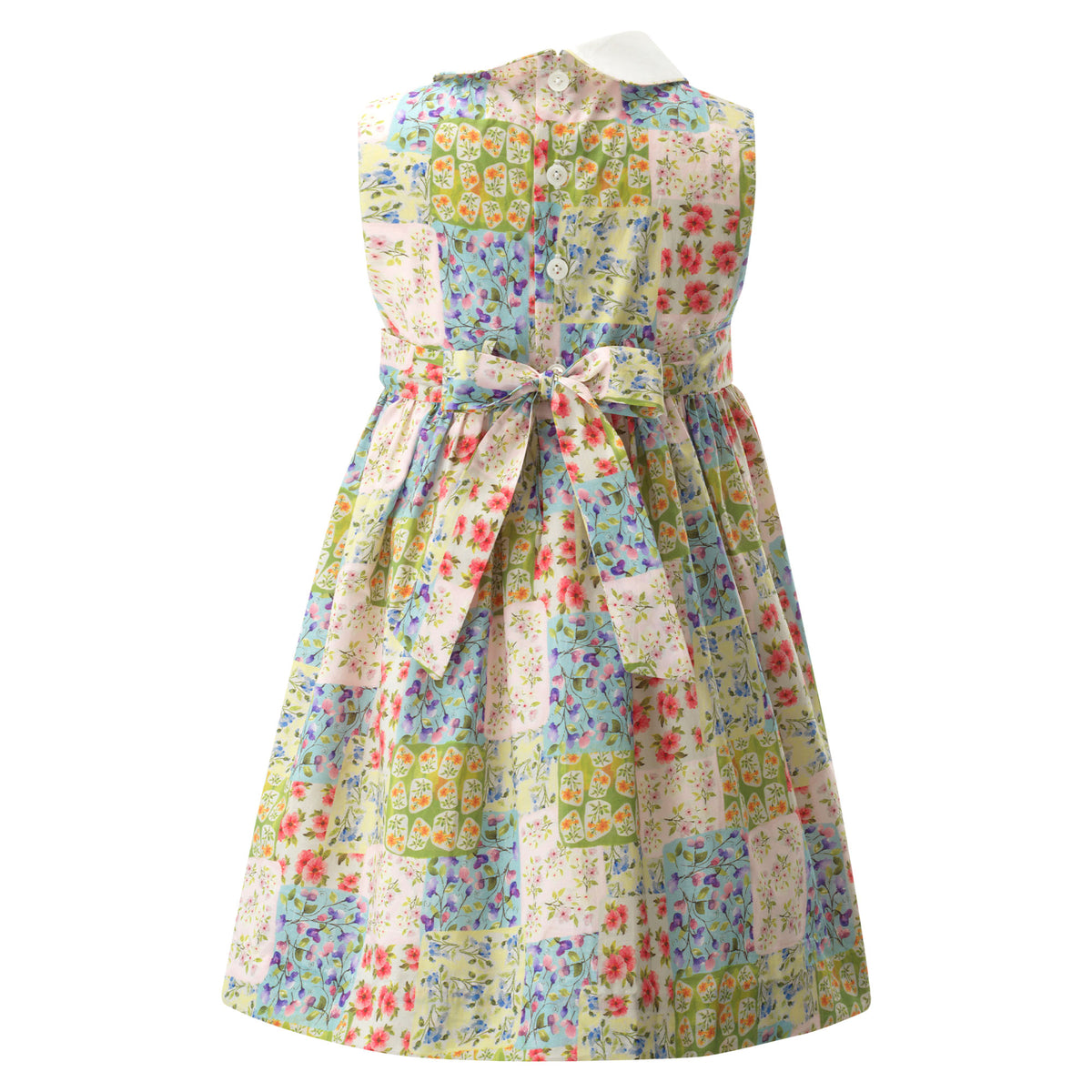 Patchwork Peter Pan Collar Dress