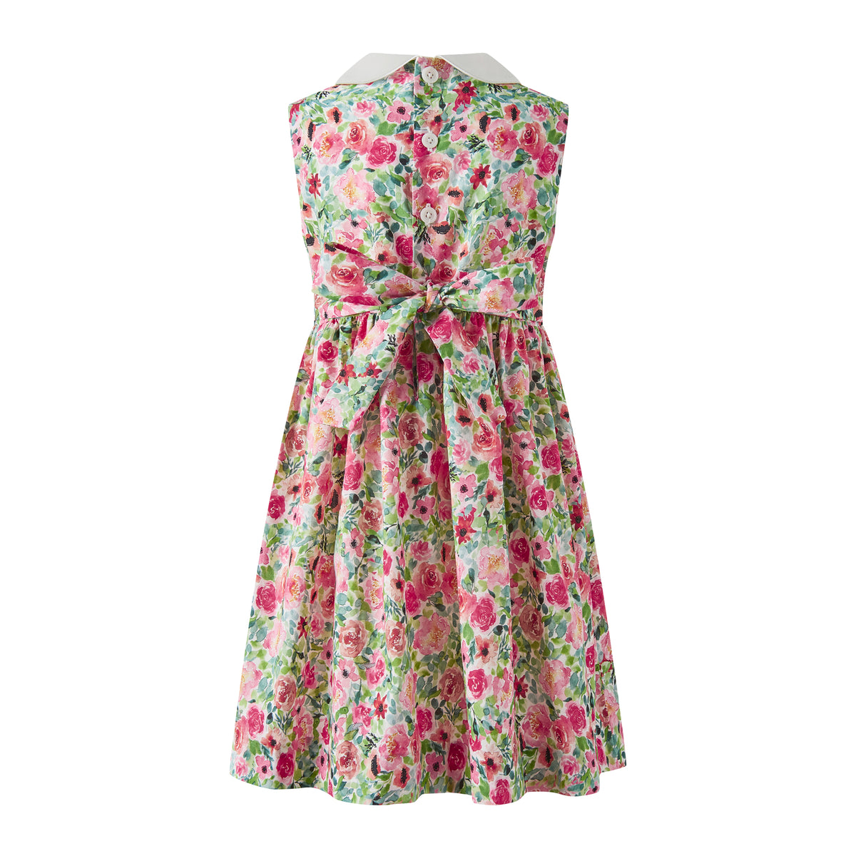 Watercolour Floral Peter Pan Collar Dress