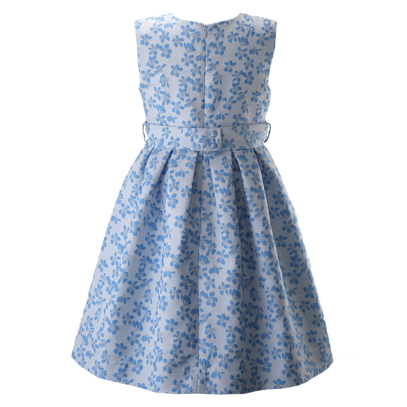 Periwinkle Damask Party Dress