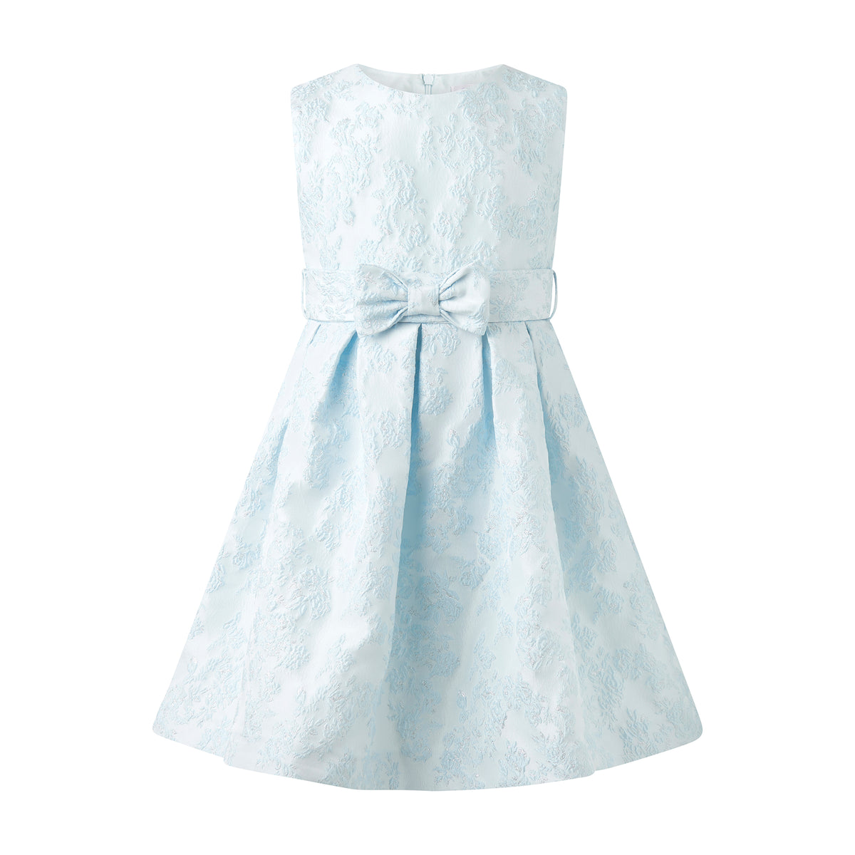 Blue Floral Damask Dress
