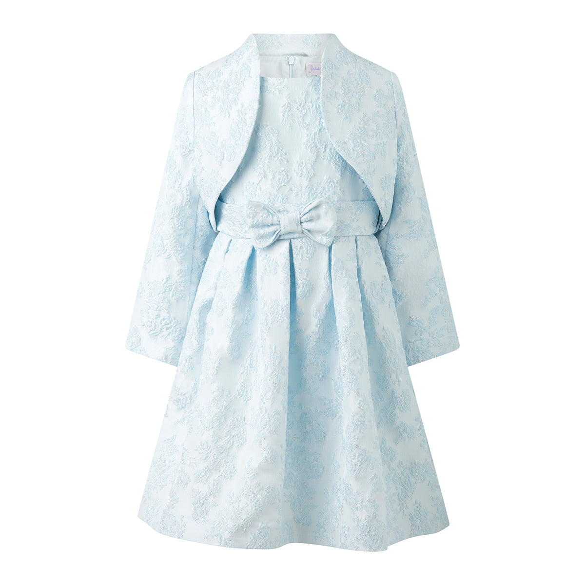 Blue Floral Damask Bolero