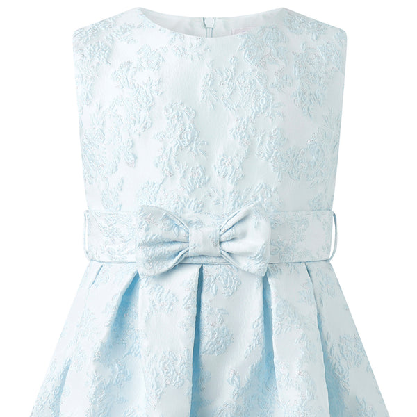 Blue Floral Damask Dress