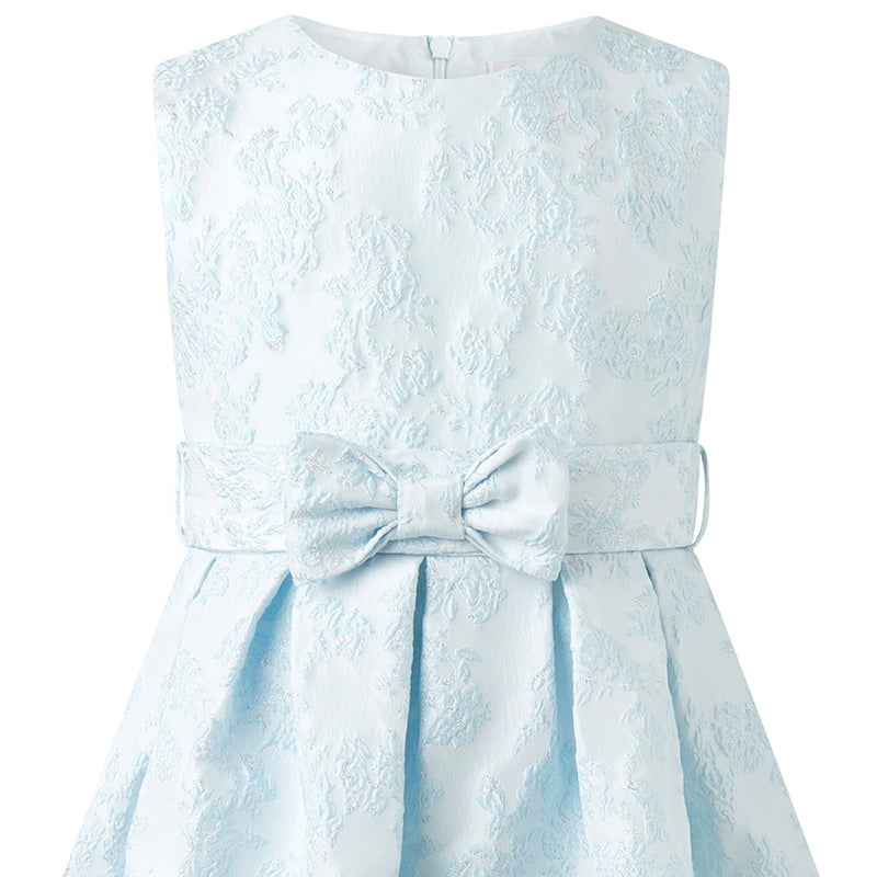 Blue Floral Damask Dress