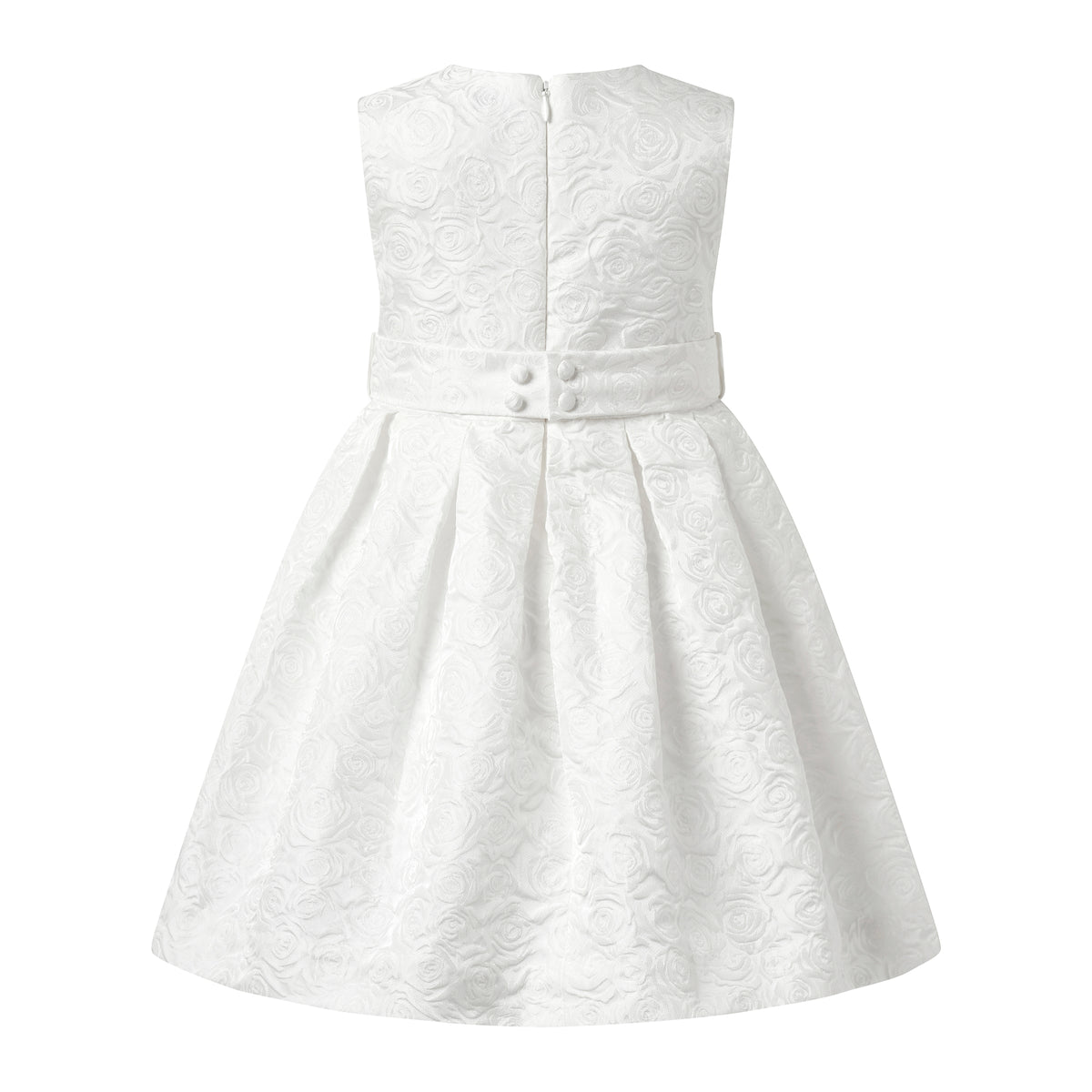 Ivory Rose Damask Party Dress