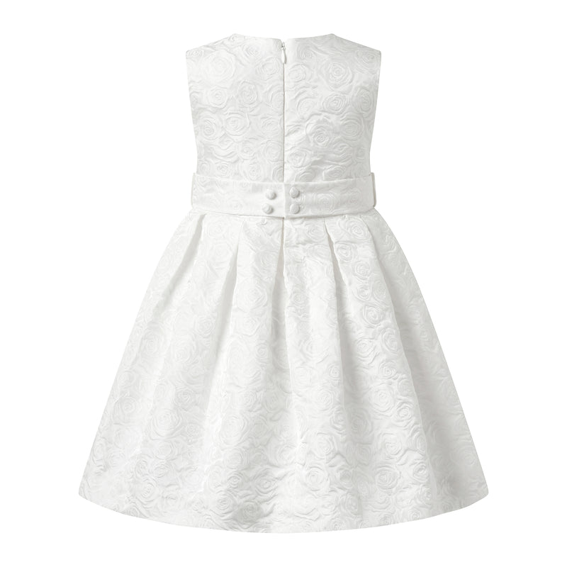 Ivory Rose Damask Party Dress