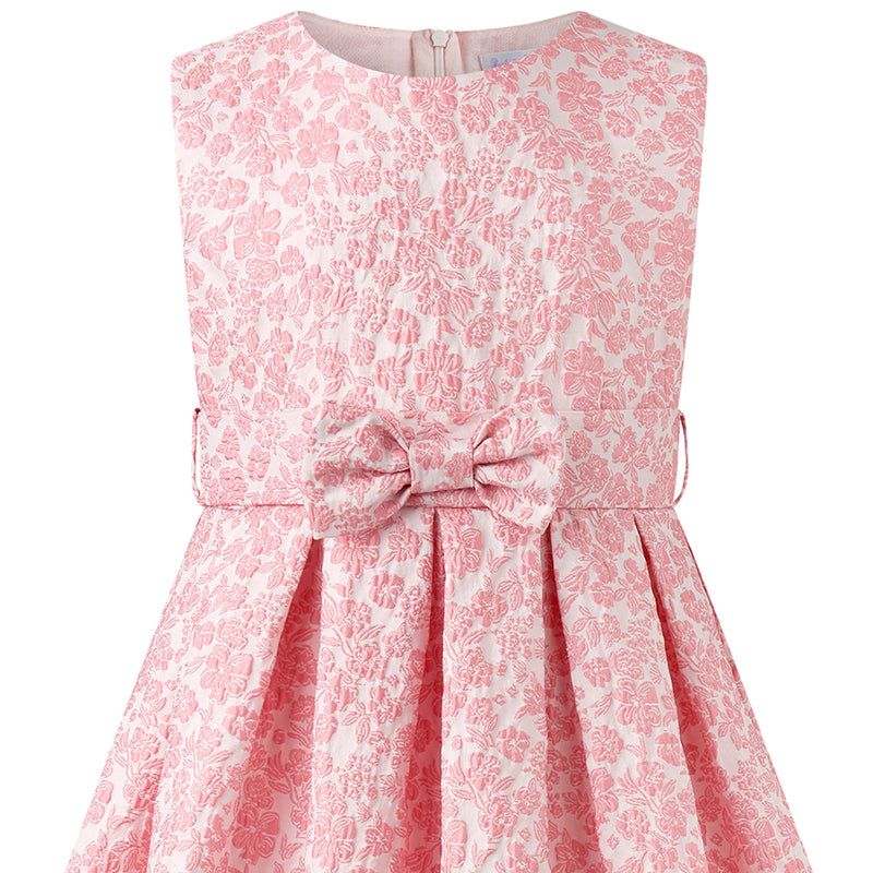 Pink Floral Damask Dress