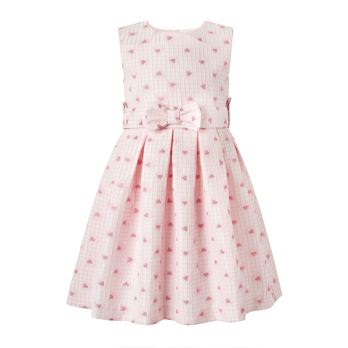 Grid Heart  Damask Dress