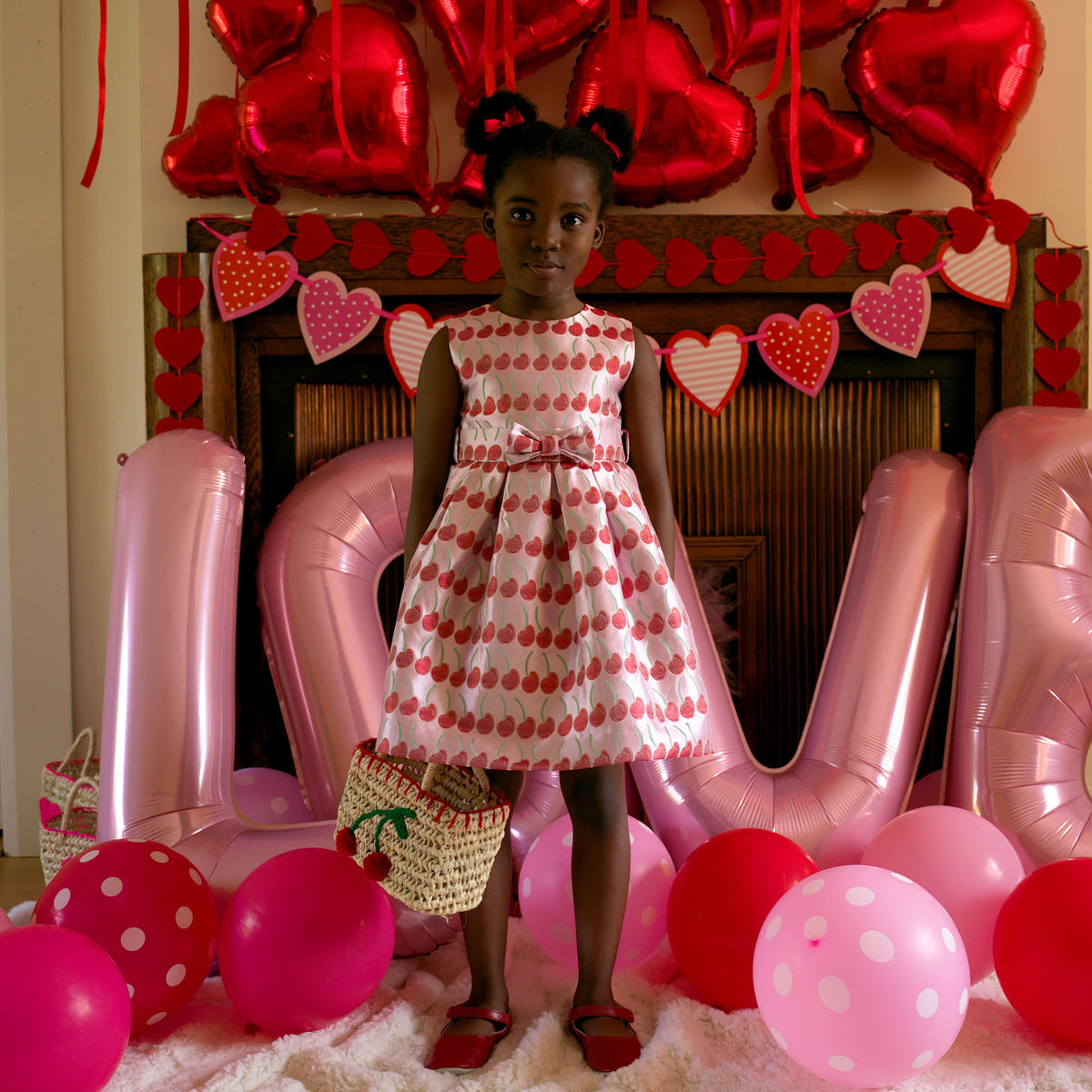 Cherry Damask Dress