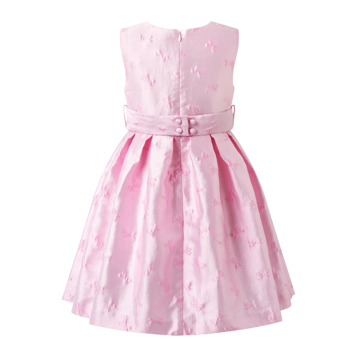 Pink Bow Damask Dress