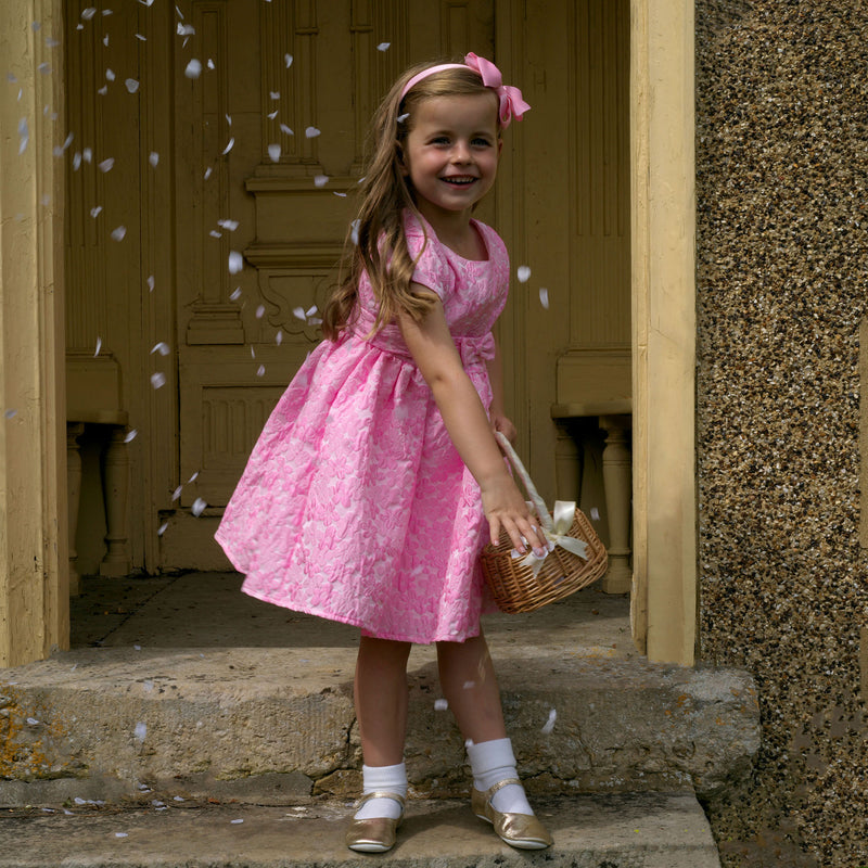 Pink Daisy Damask Party Dress