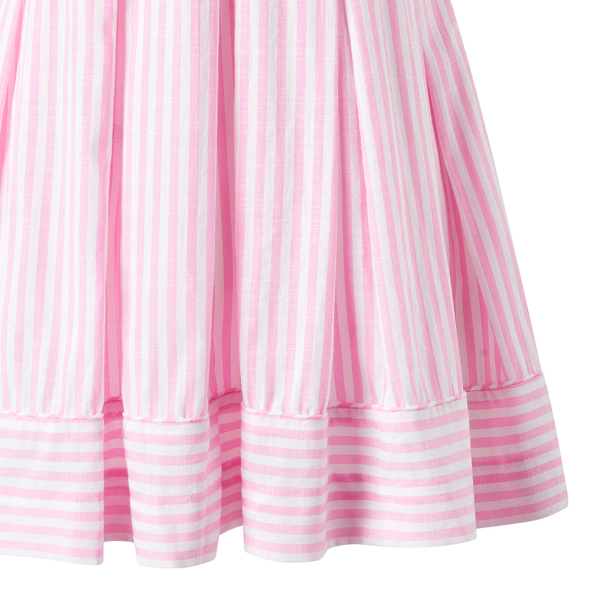 Pastel Oxford Pleated Stripe Dress