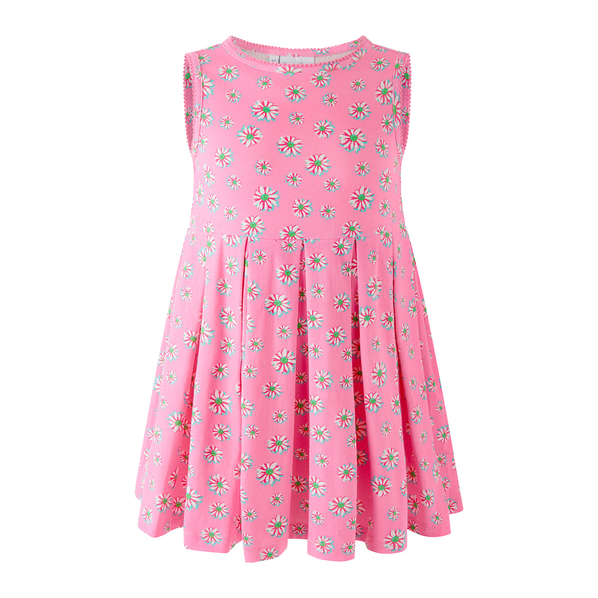 Pink Daisy Jersey Dress