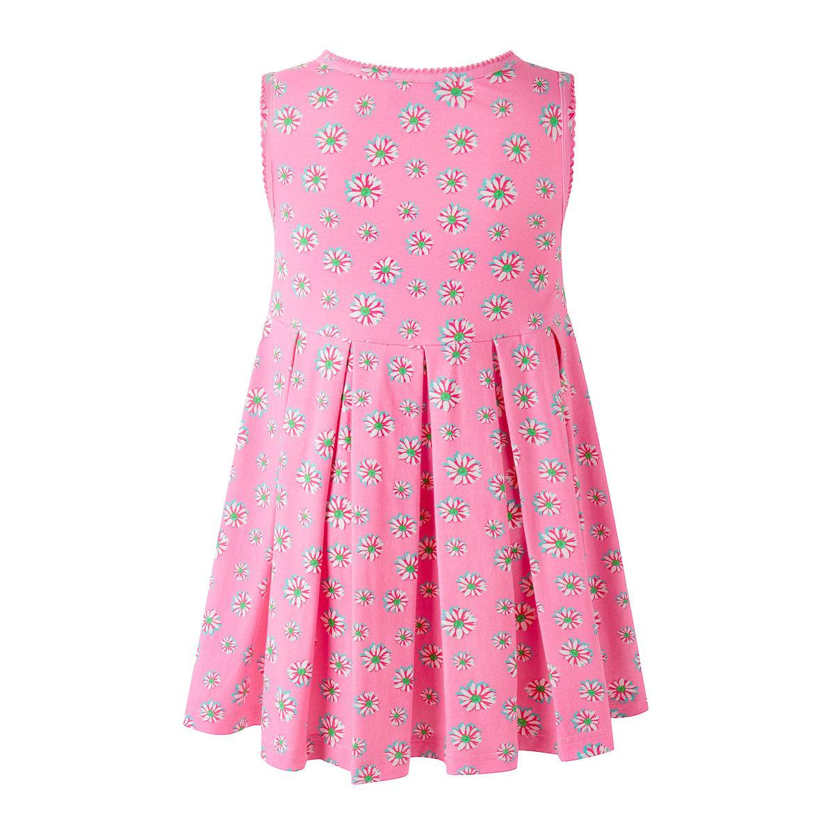 Pink Daisy Jersey Dress