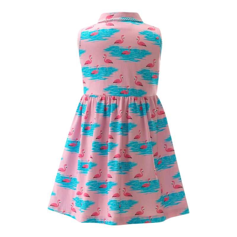 Flamingo Jersey Dress
