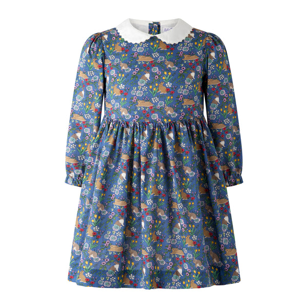 Garden Bunny Peter Pan Collar Dress