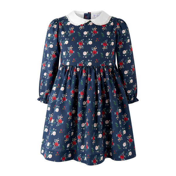 Midnight Rose Peter Pan Collar Dress