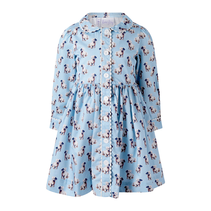 Puppy Button-front Dress