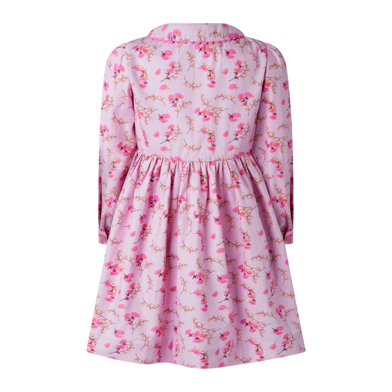 Floral Foxglove Button-front Dress