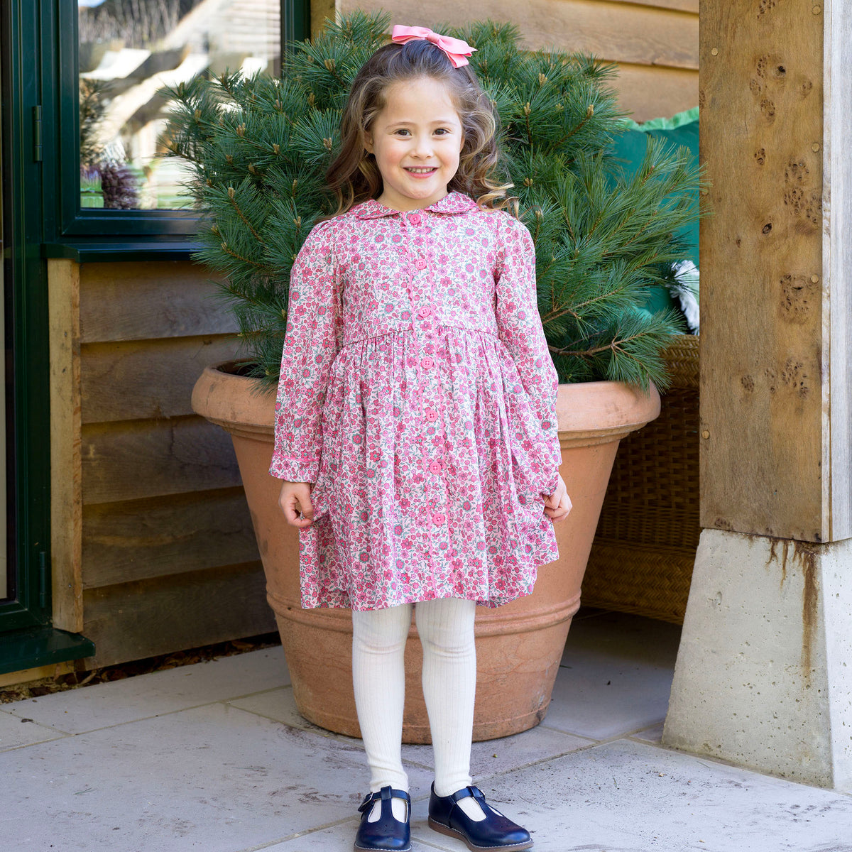 Cosmos Button-Front Dress