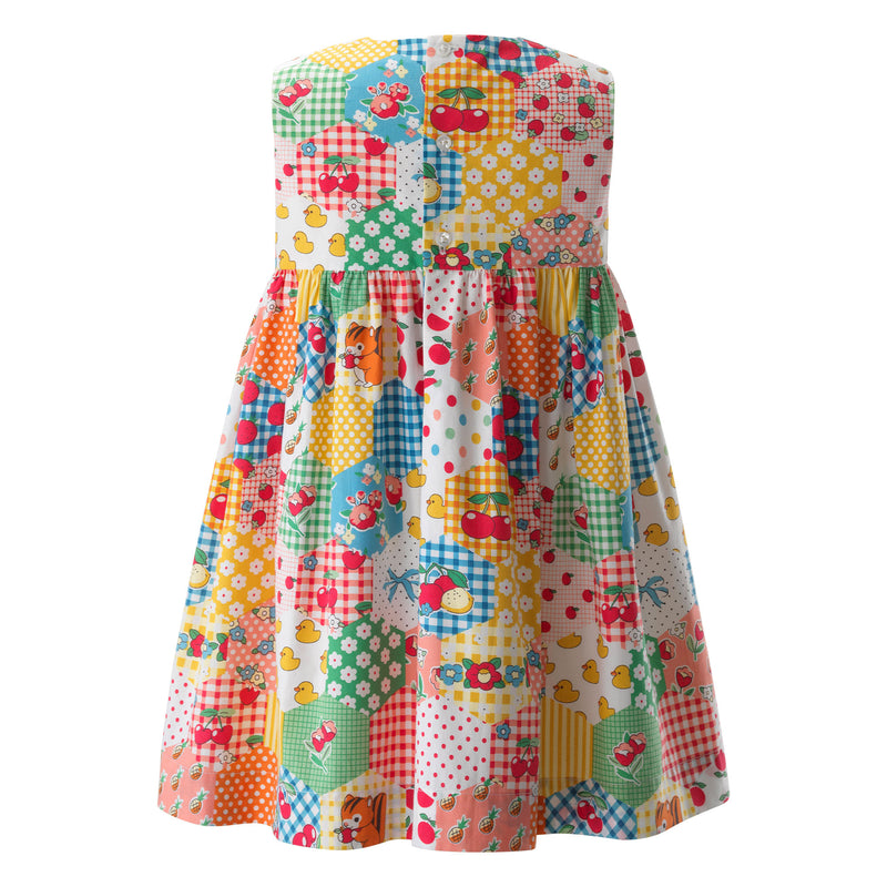 Bow Patchwork Dress