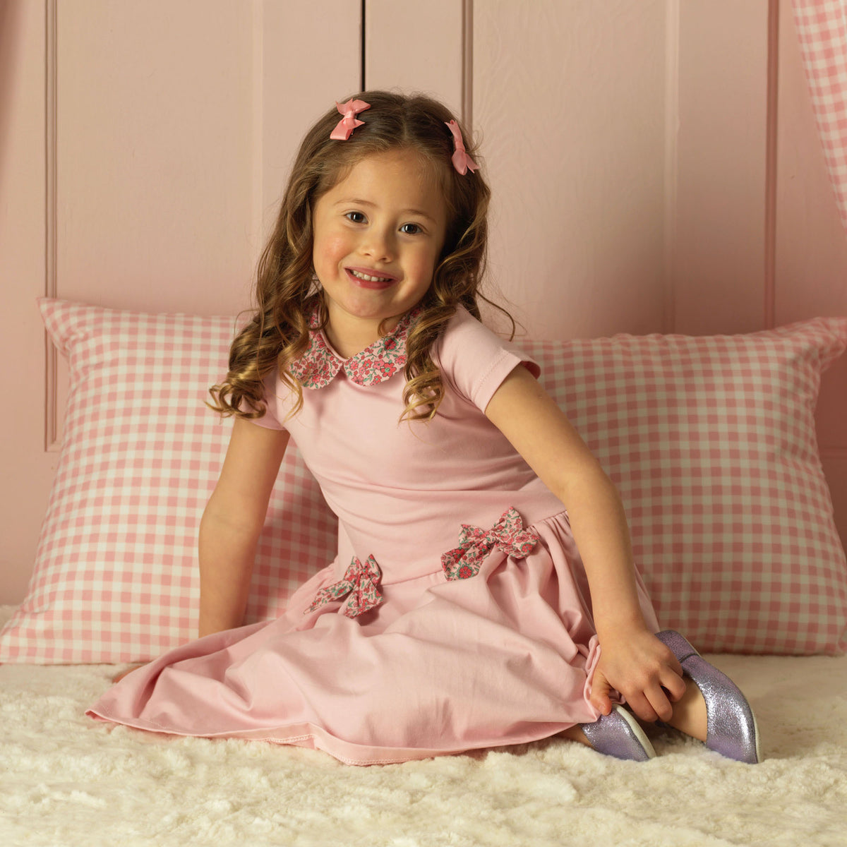 Cosmos Jersey Bow Dress