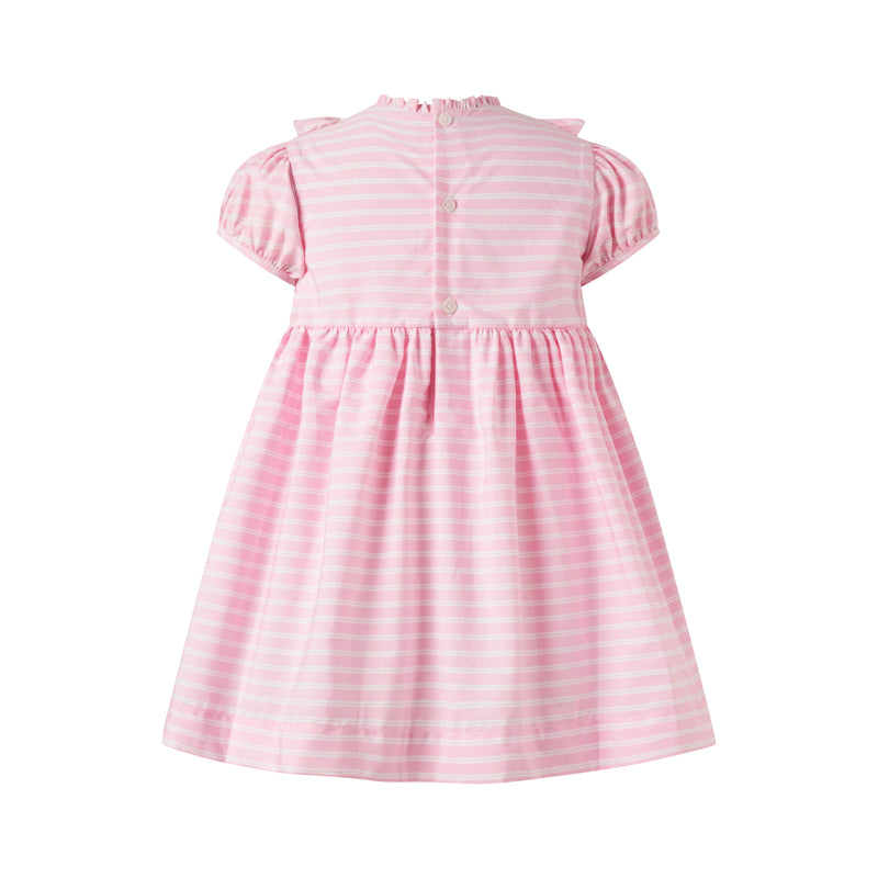 Stripe Smocked Dress with Bow