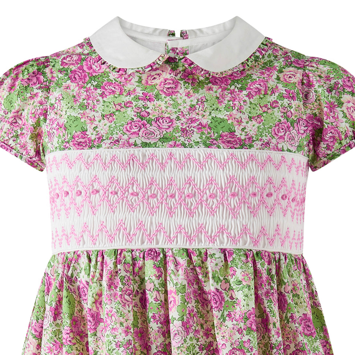 Vintage Rose Smocked Dress