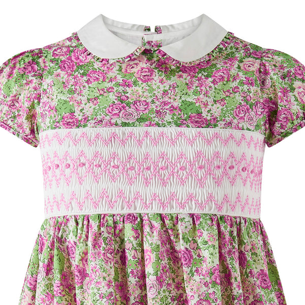 Vintage Rose Smocked Dress
