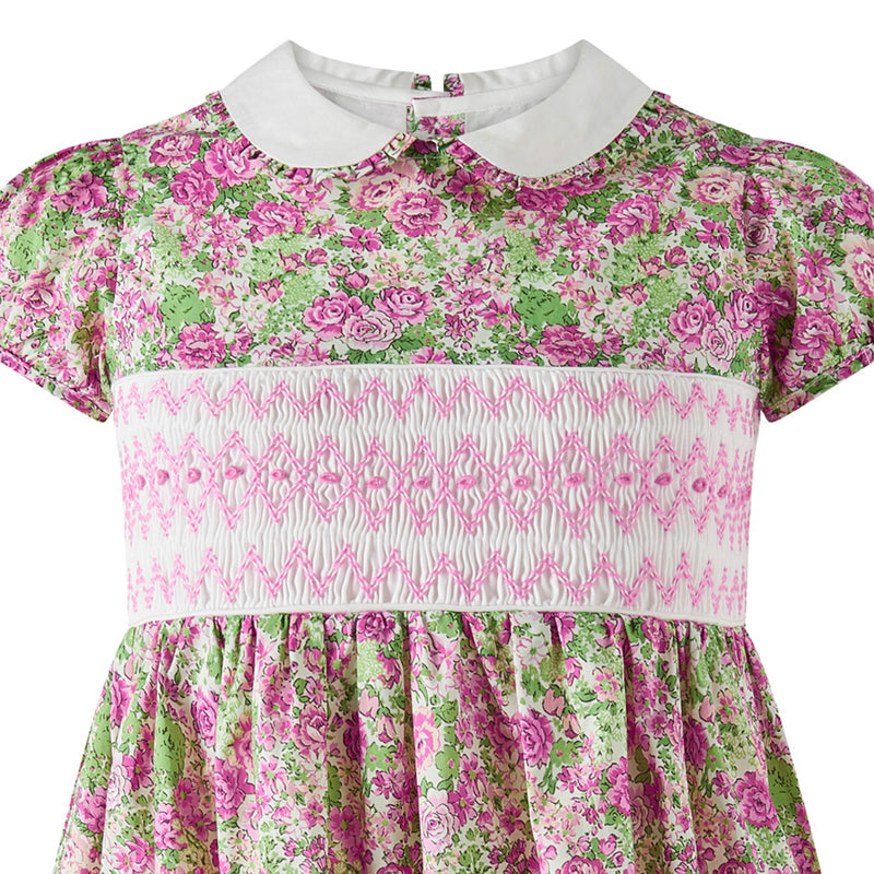 Vintage Rose Smocked Dress