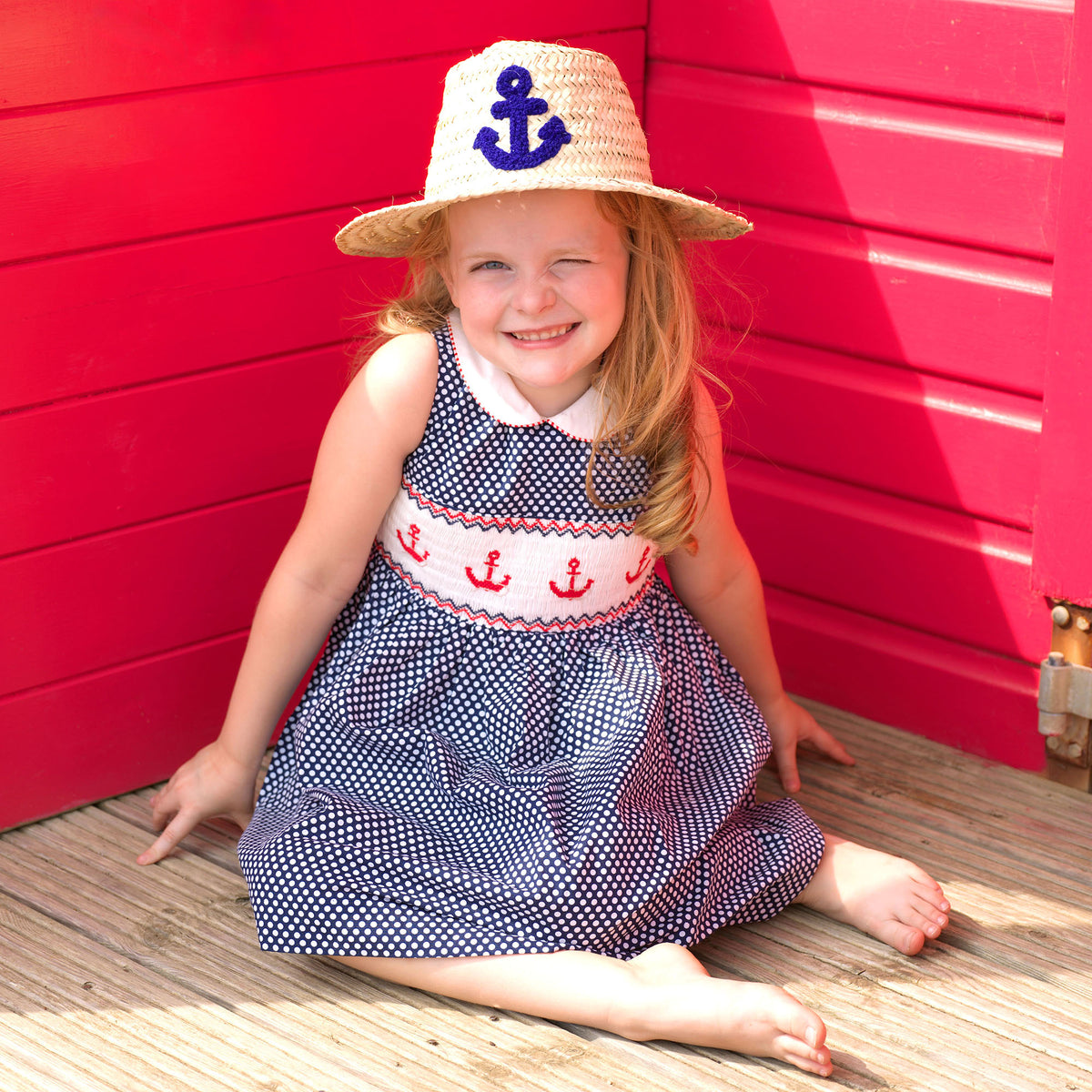 Anchor Smocked Dress