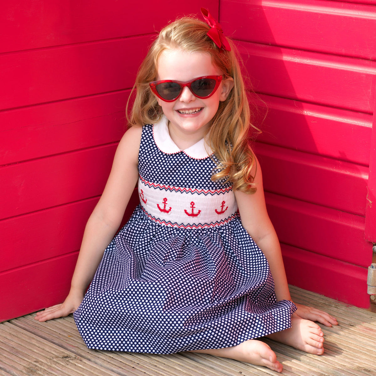 Anchor Smocked Dress