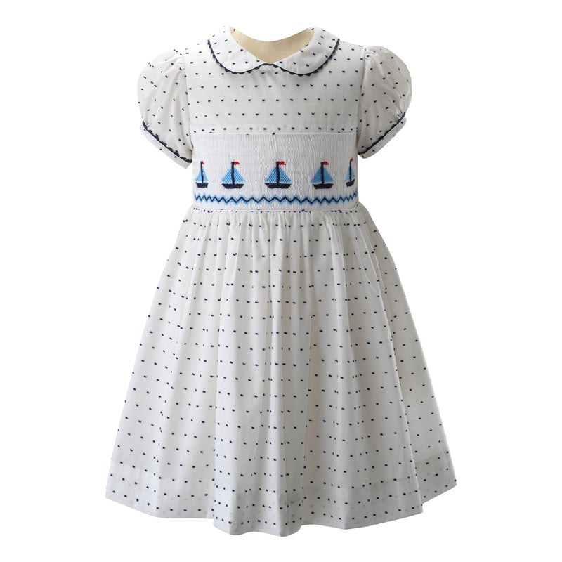 Sailboat Smocked Dress