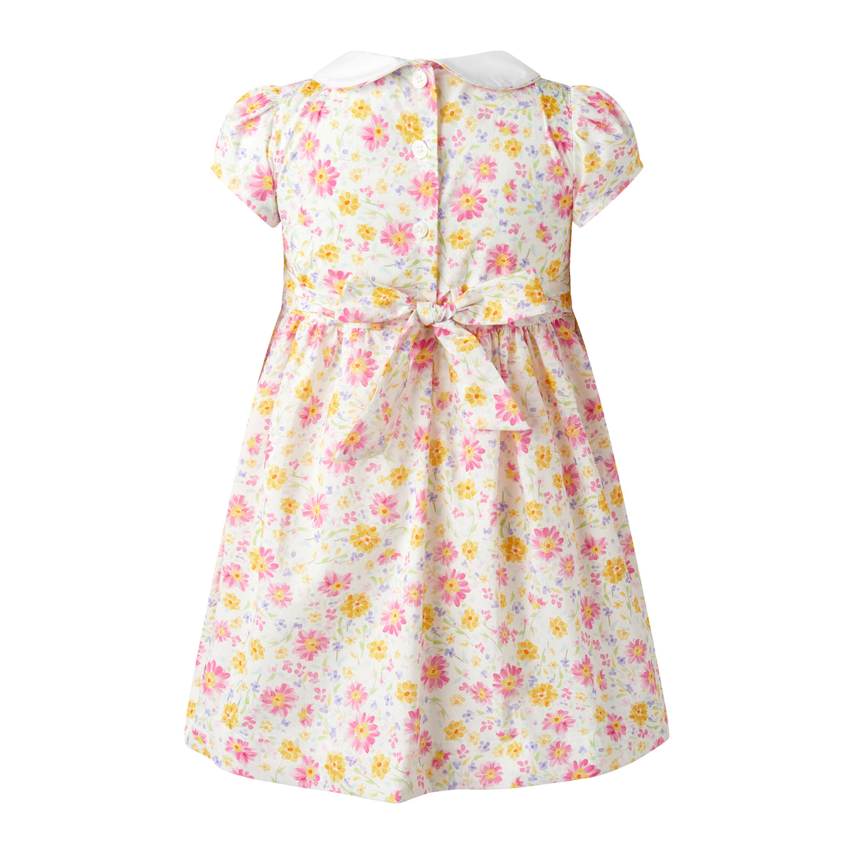Aquarelle Floral Smocked Dress