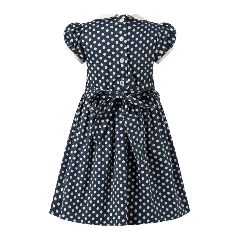 Polka Dot Smocked Dress