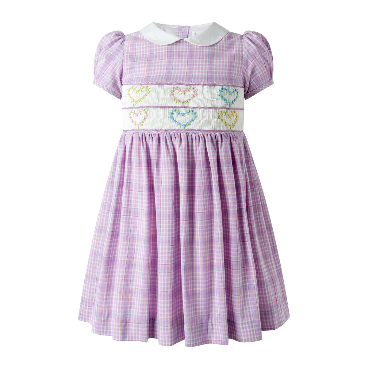 Purple Heart Smocked Dress