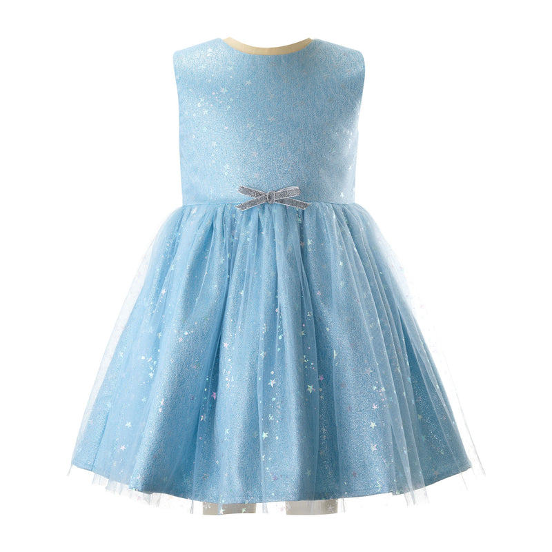Sparkle Star Tulle Dress Blue