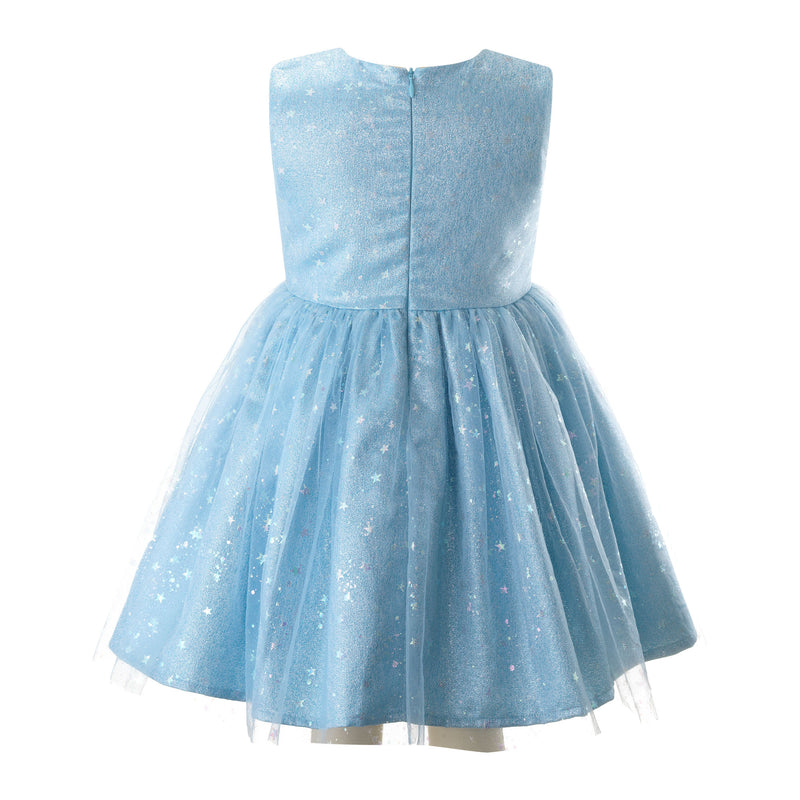 Sparkle Star Tulle Dress Blue