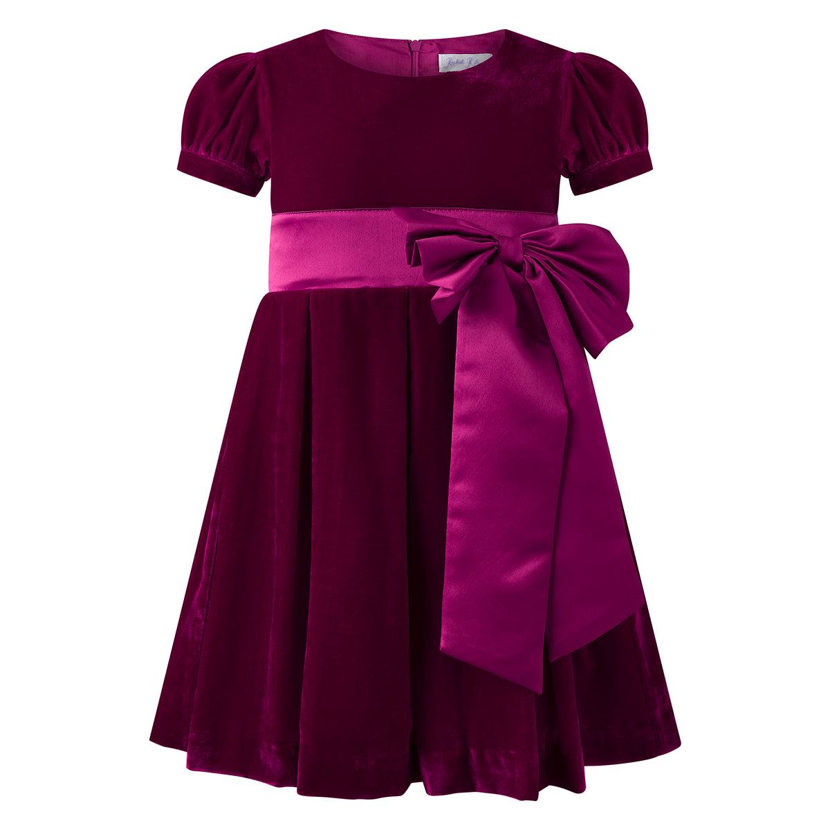 Pink Velvet Bow Dress