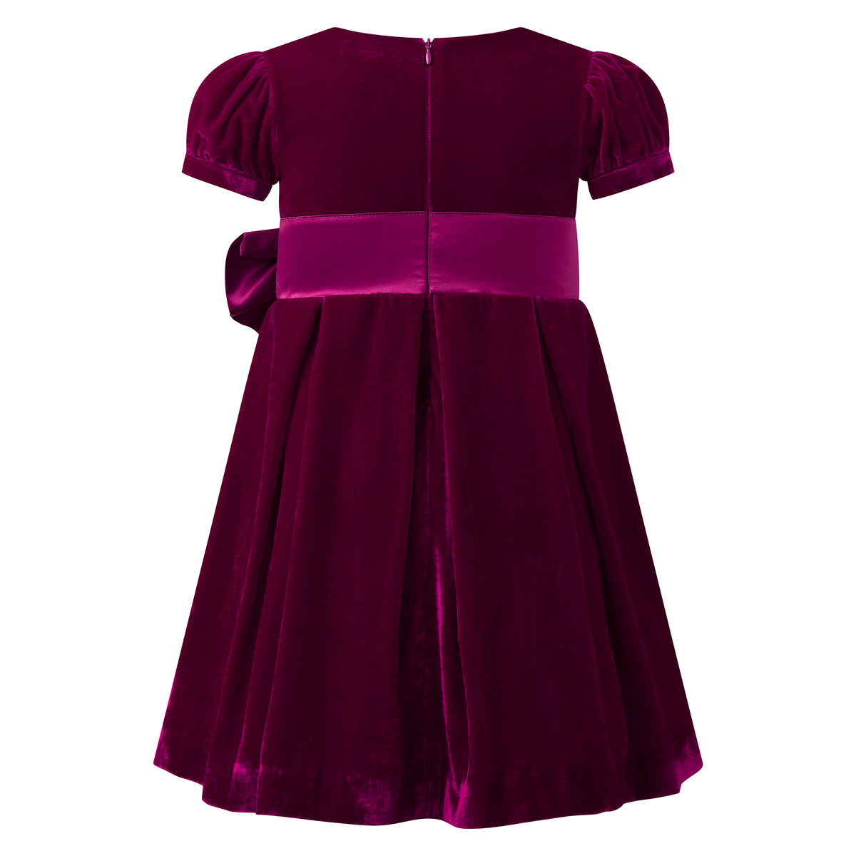 Pink Velvet Bow Dress