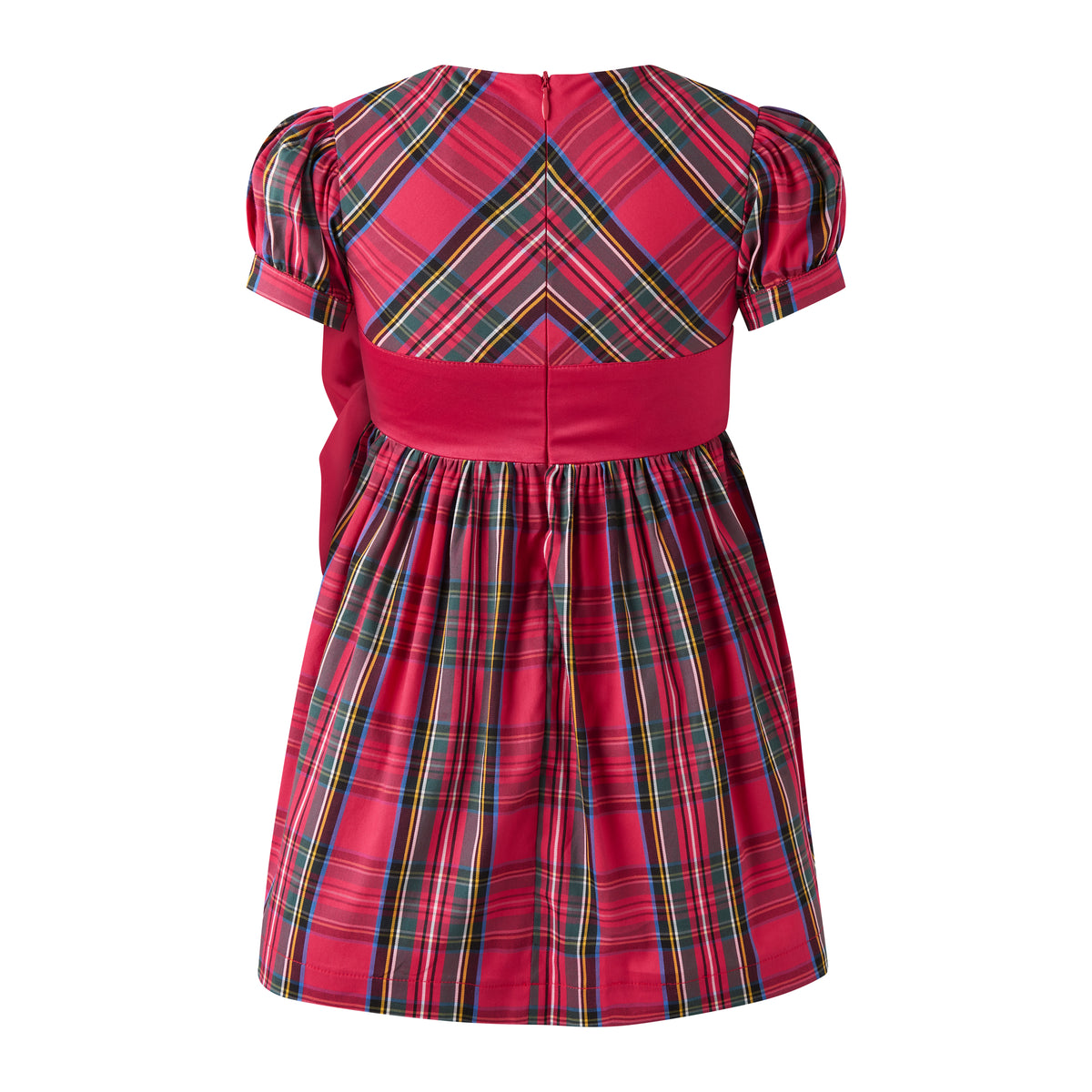 Red Tartan Bow Dress