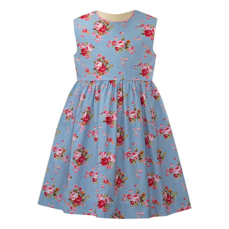 Gingham Floral Dress