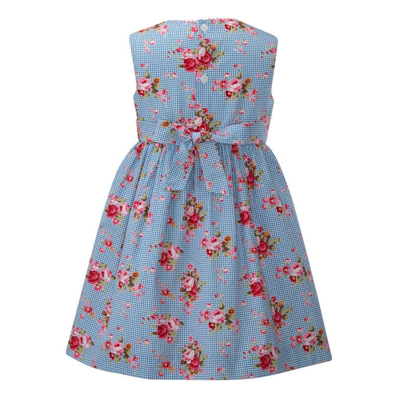 Gingham Floral Dress