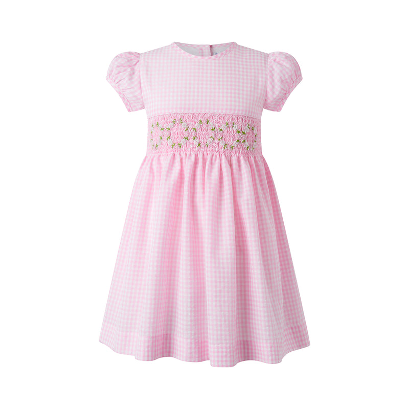 Gingham Smocked Dress