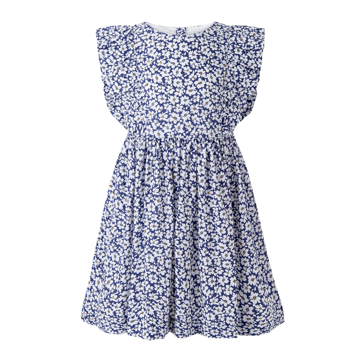 Navy Floral Frill Sundress