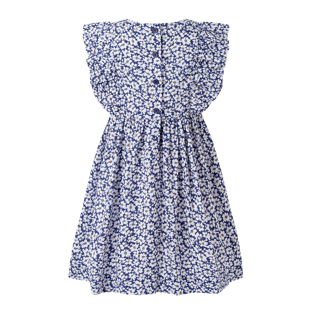 Navy Floral Frill Sundress