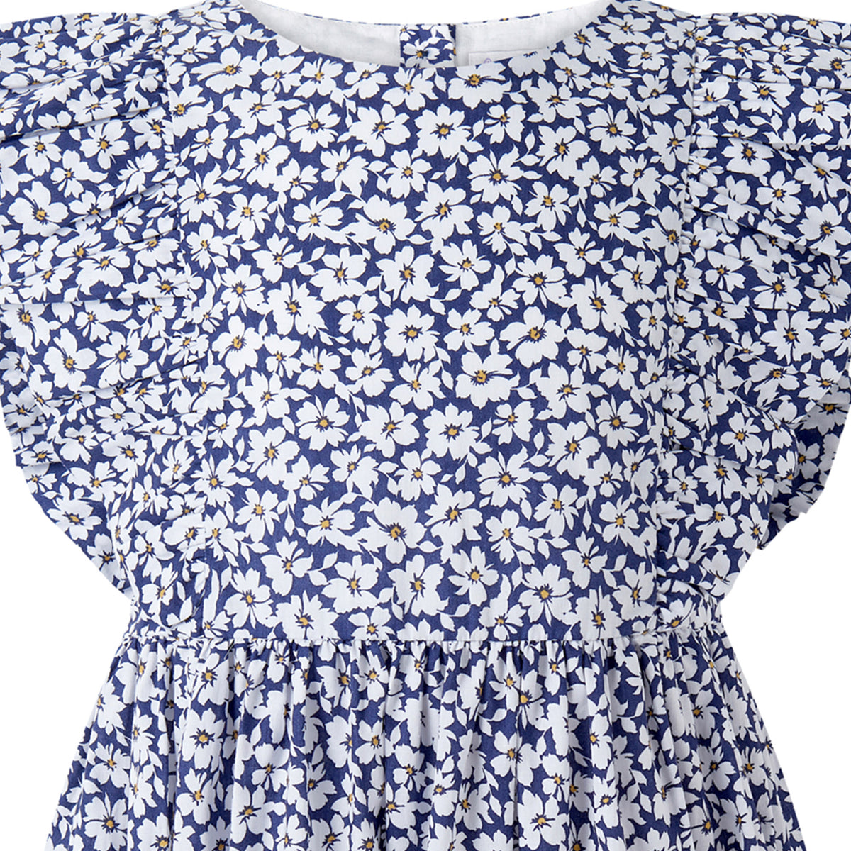 Navy Floral Frill Sundress