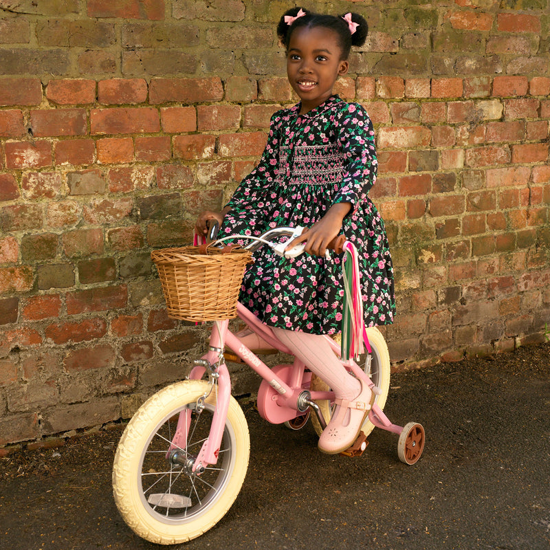 Floral Smocked Button-front Dress