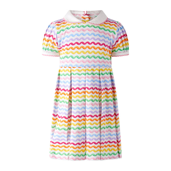 Rainbow Ric Rac Jersey Dress