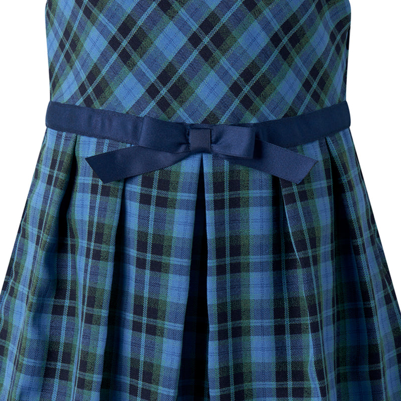 Check Flared Pinafore