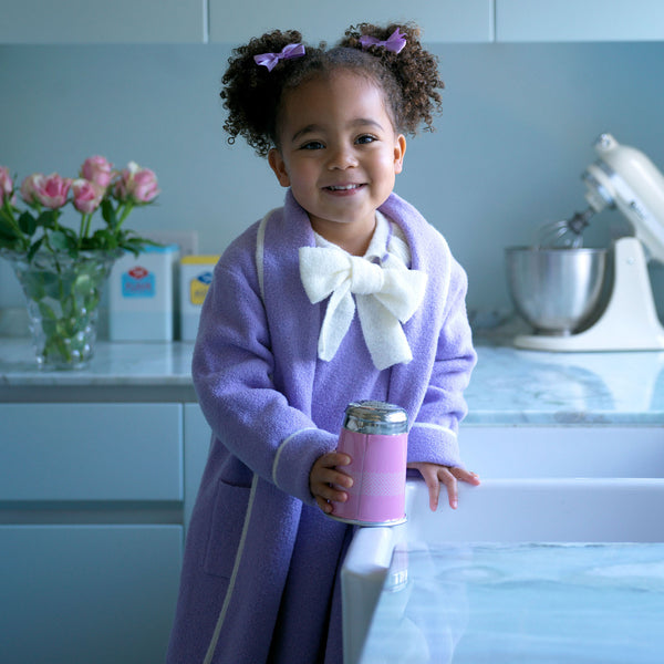 Purple Long Knit Cardigan
